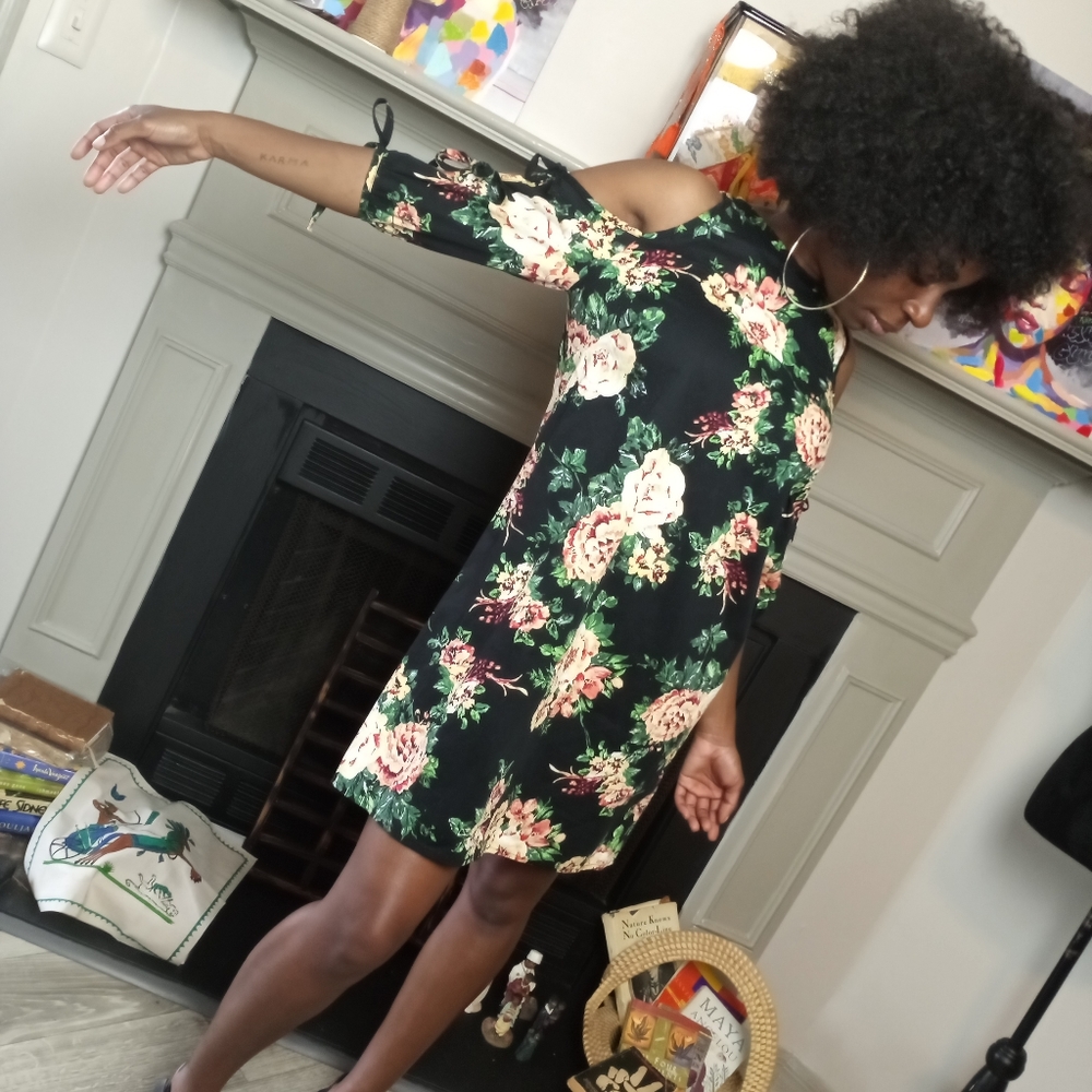 Floral Summer Tie Up Dress